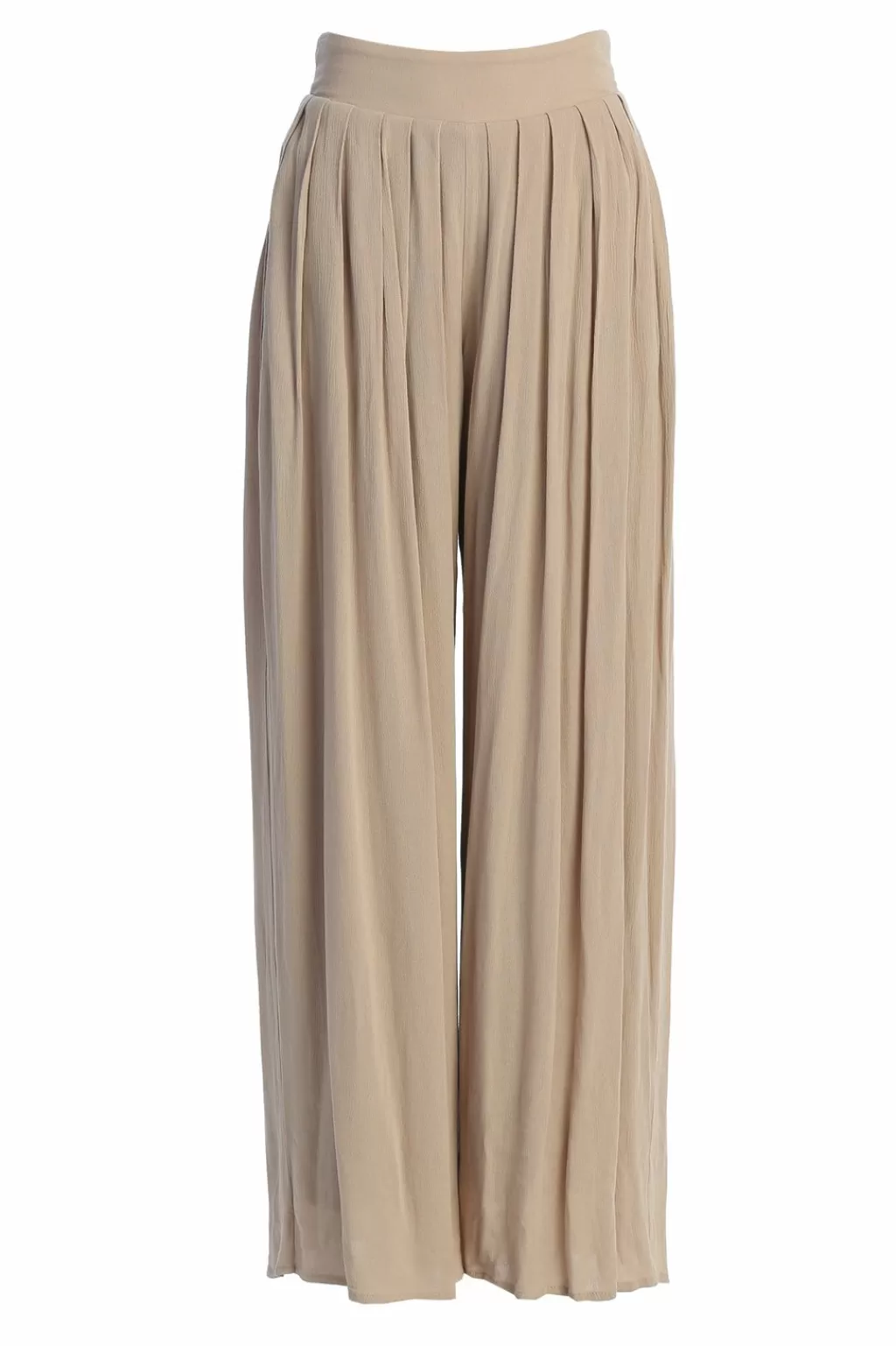 Bottoms*JLUXLABEL Beige After Sunset Pleated Pants