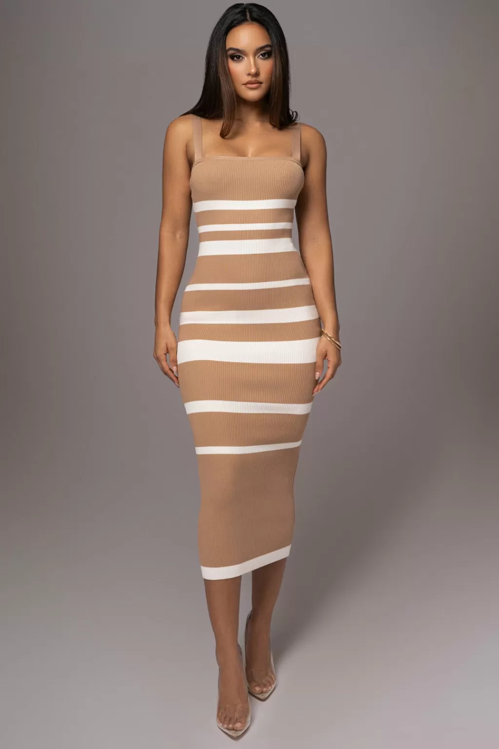 Midi Dresses*JLUXLABEL Beige Dannia Maxi Dress