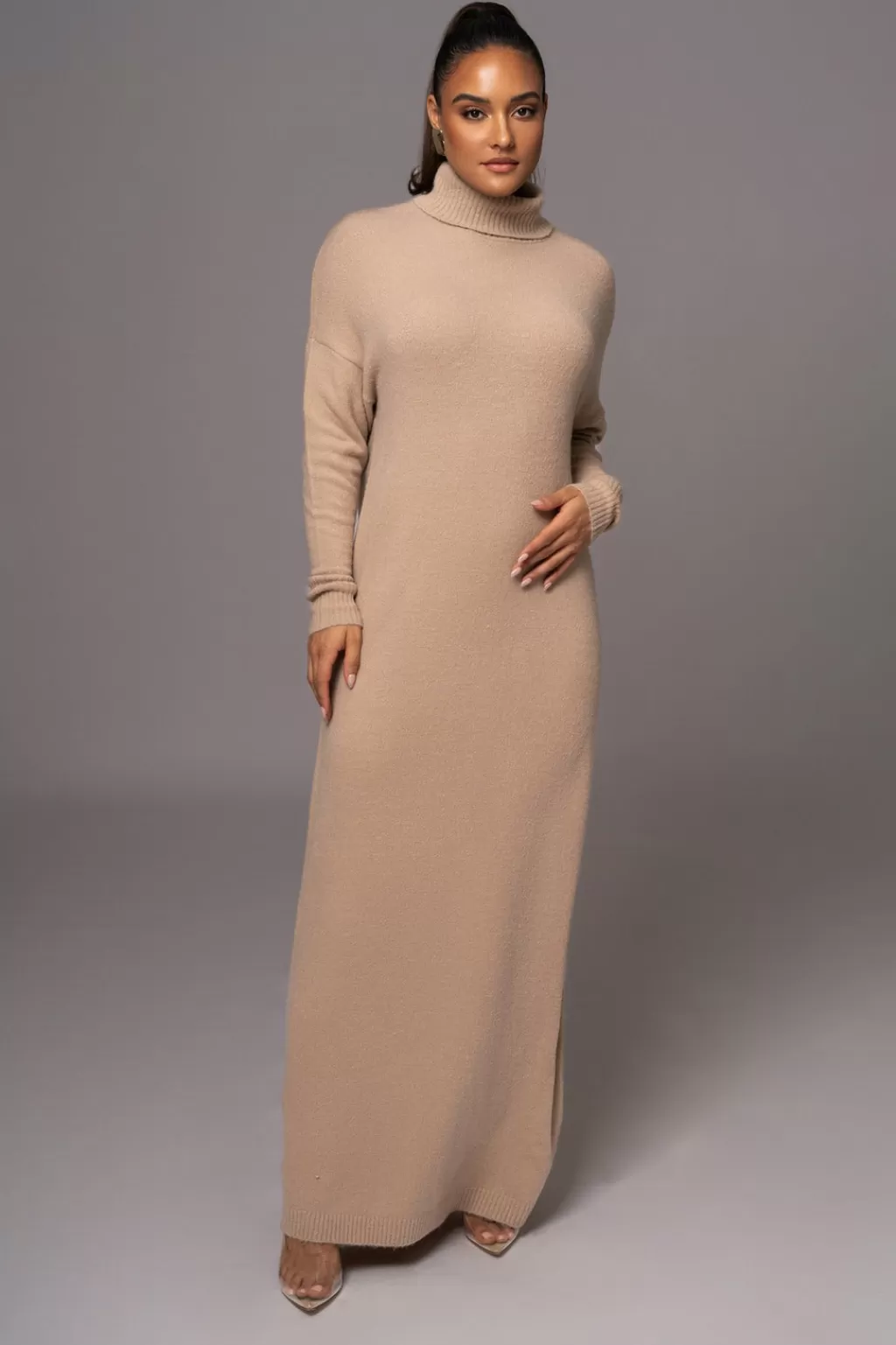 Knit Dresses*JLUXLABEL Beige Hartley Knit Maxi Dress