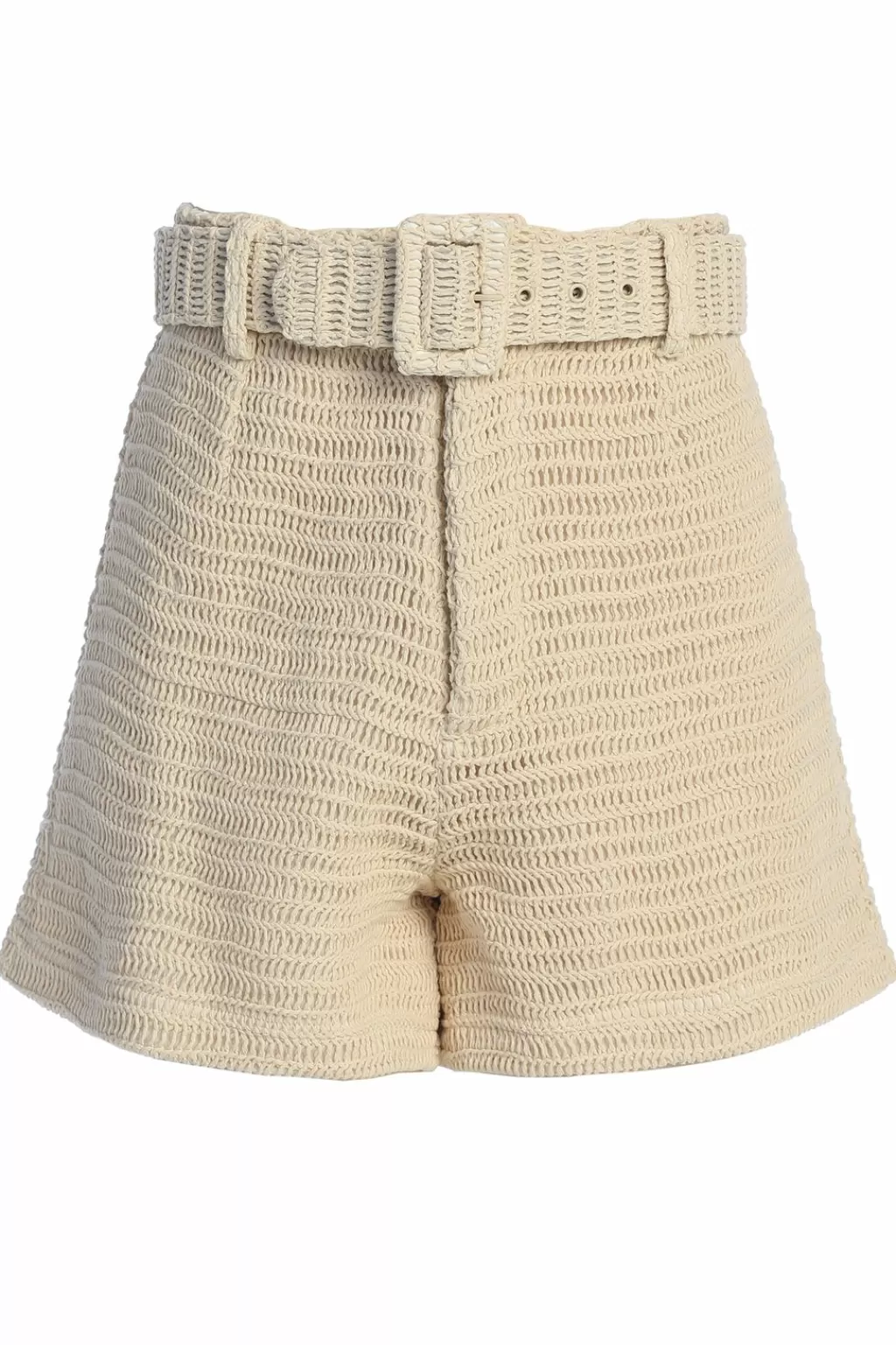 Pants*JLUXLABEL Beige Kelsie Belted Shorts