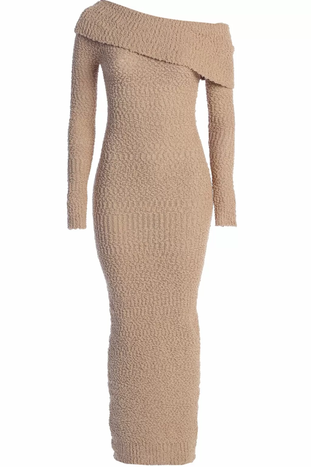 Curve Dresses*JLUXLABEL Beige Olivea Knit Maxi Dress