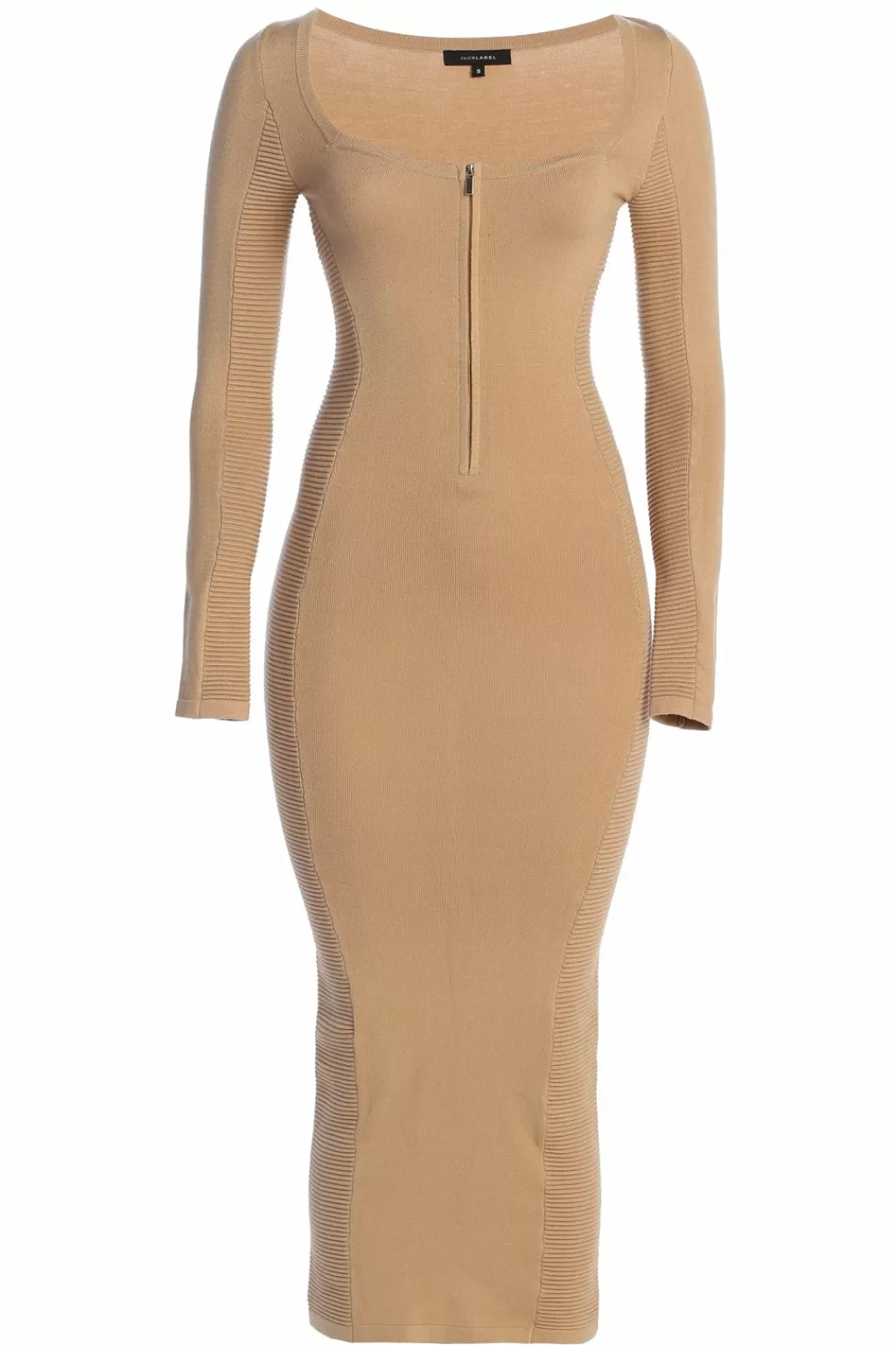 Curve Dresses*JLUXLABEL Beige Pollie Midi Dress