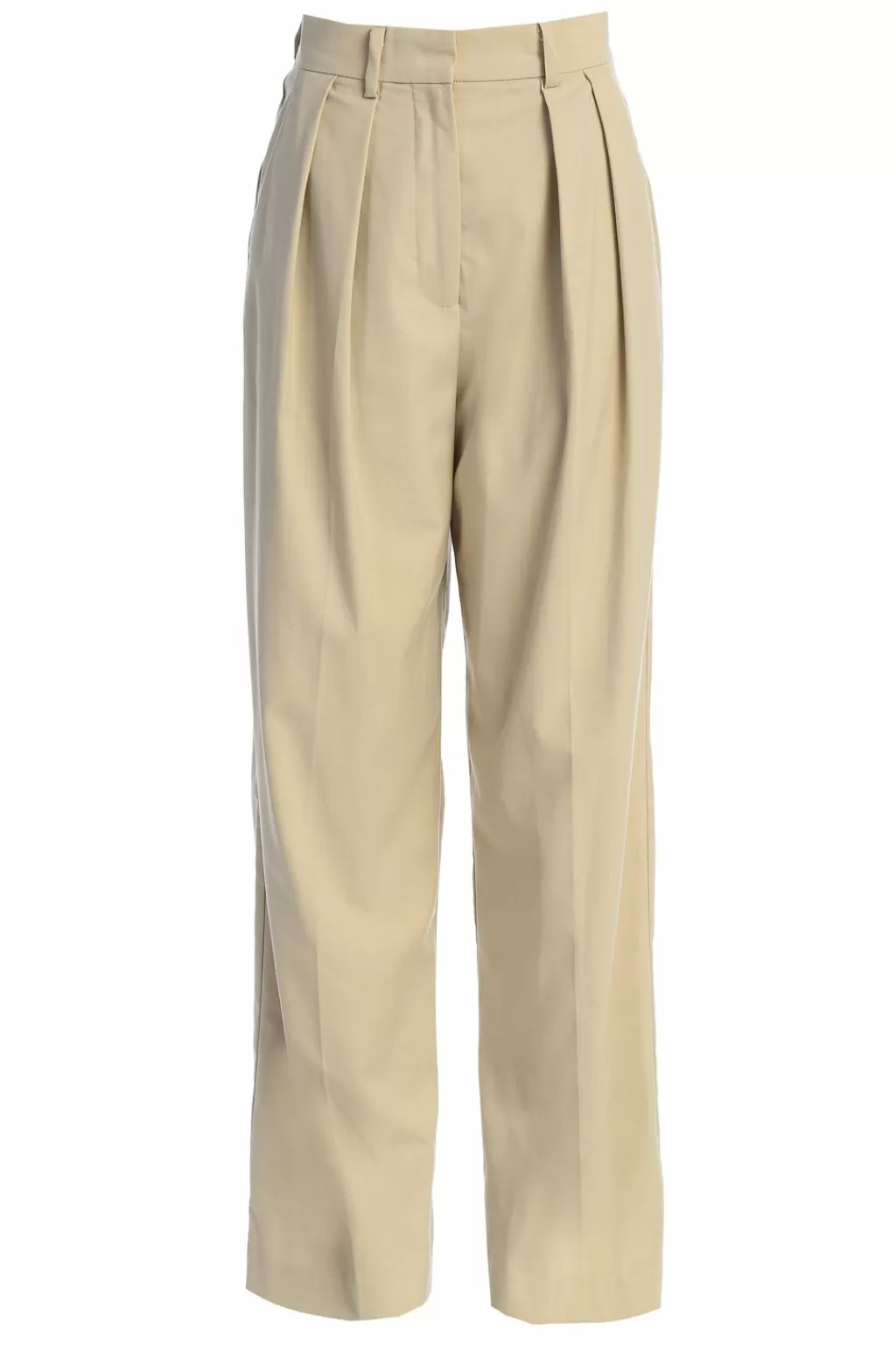 Bottoms*JLUXLABEL Beige Power Hour High Waist Trousers