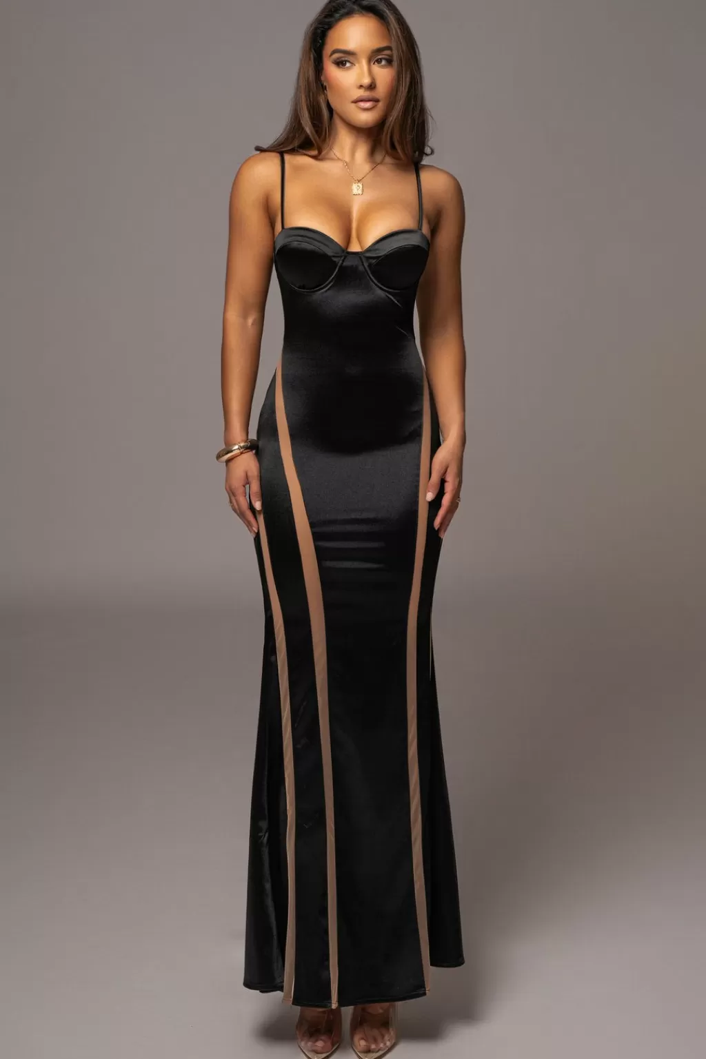 Curve Dresses*JLUXLABEL Black All Your Love Maxi Dress