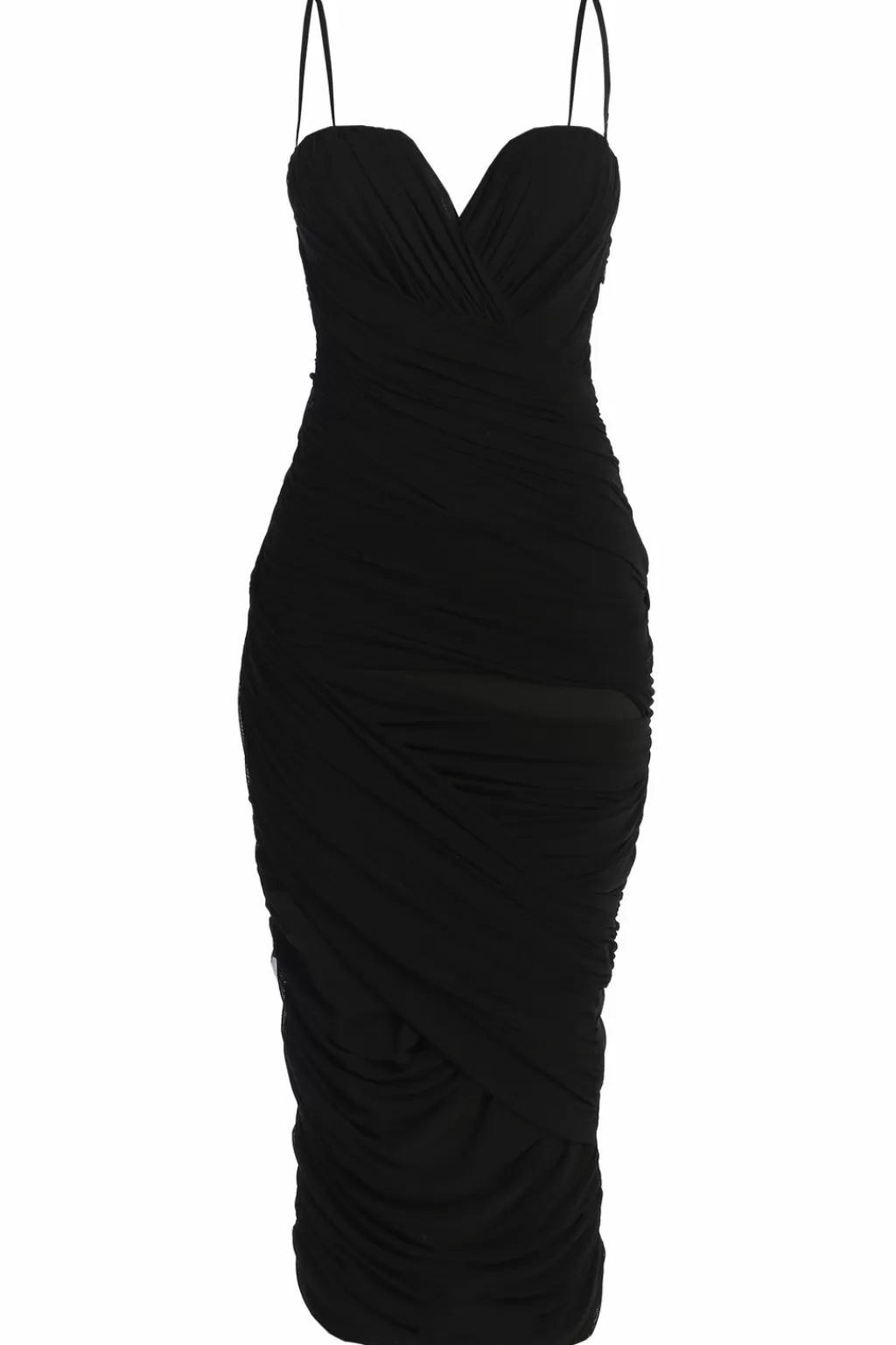 Midi Dresses*JLUXLABEL Black Arcadia Mesh Midi Dress