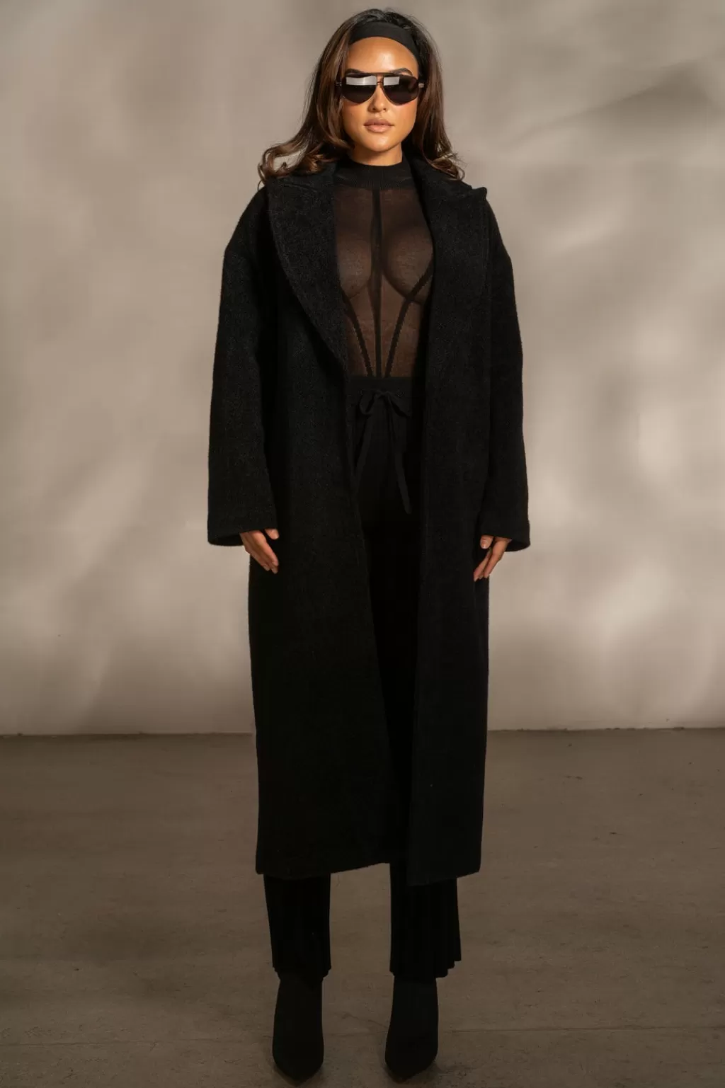 Coats*JLUXLABEL Black Dion Oversized Coat