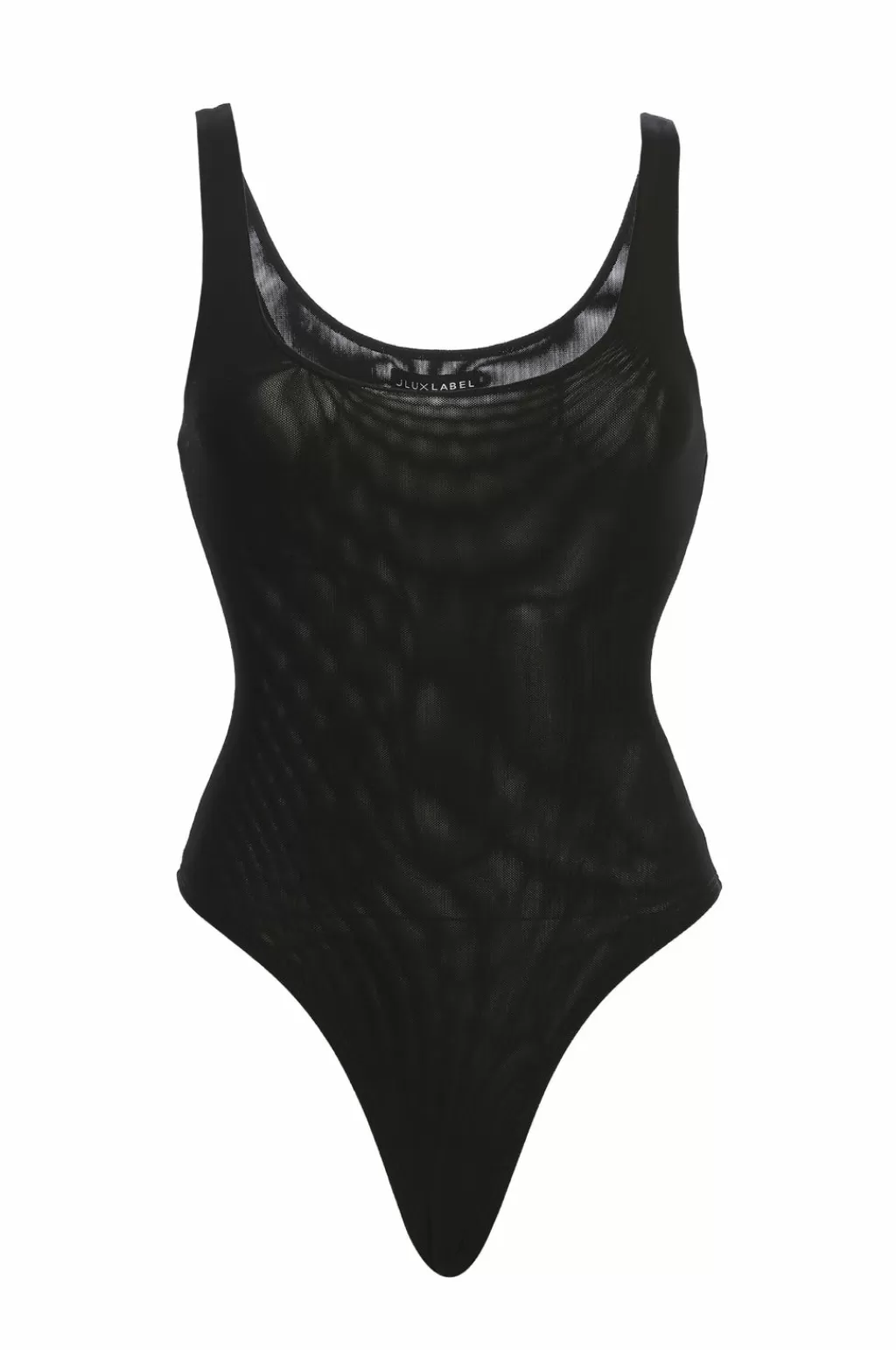 Bodysuits*JLUXLABEL Black Mesh Essentials Tank Bodysuit Undergarment