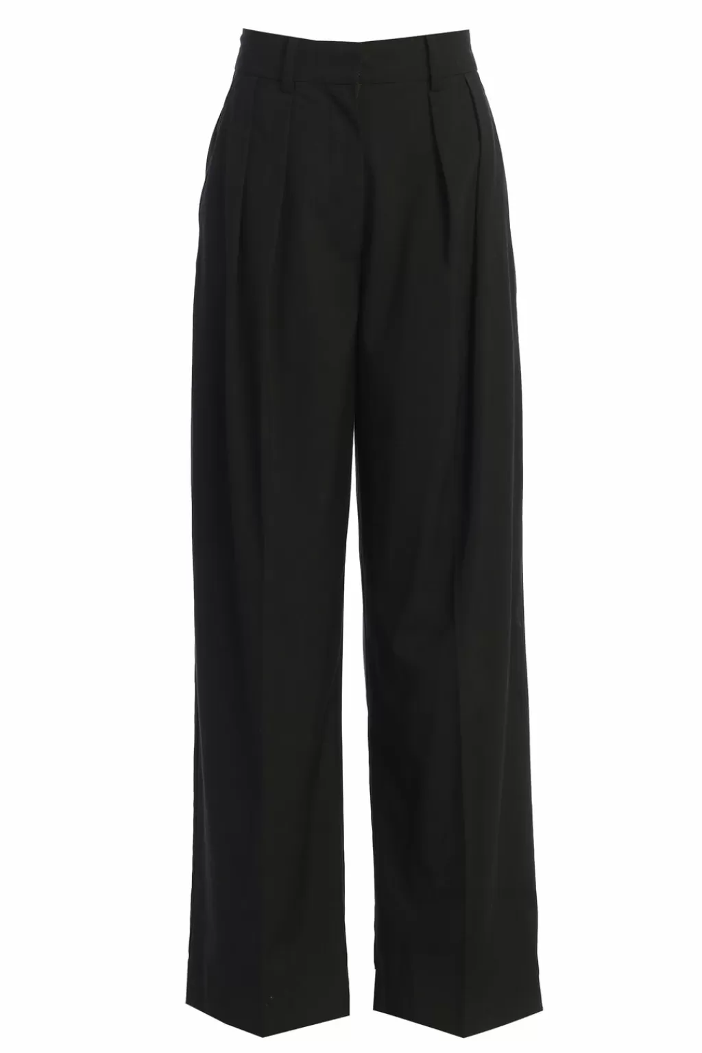 Curve Bottoms*JLUXLABEL Black Power Hour High Waist Trousers