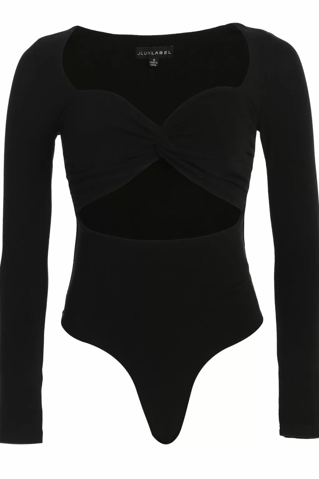 Tops*JLUXLABEL Black Underneath It All Bodysuit