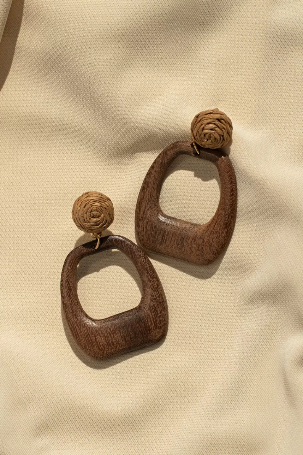 Jewelry*JLUXLABEL Brown Cove Wooden Earrings