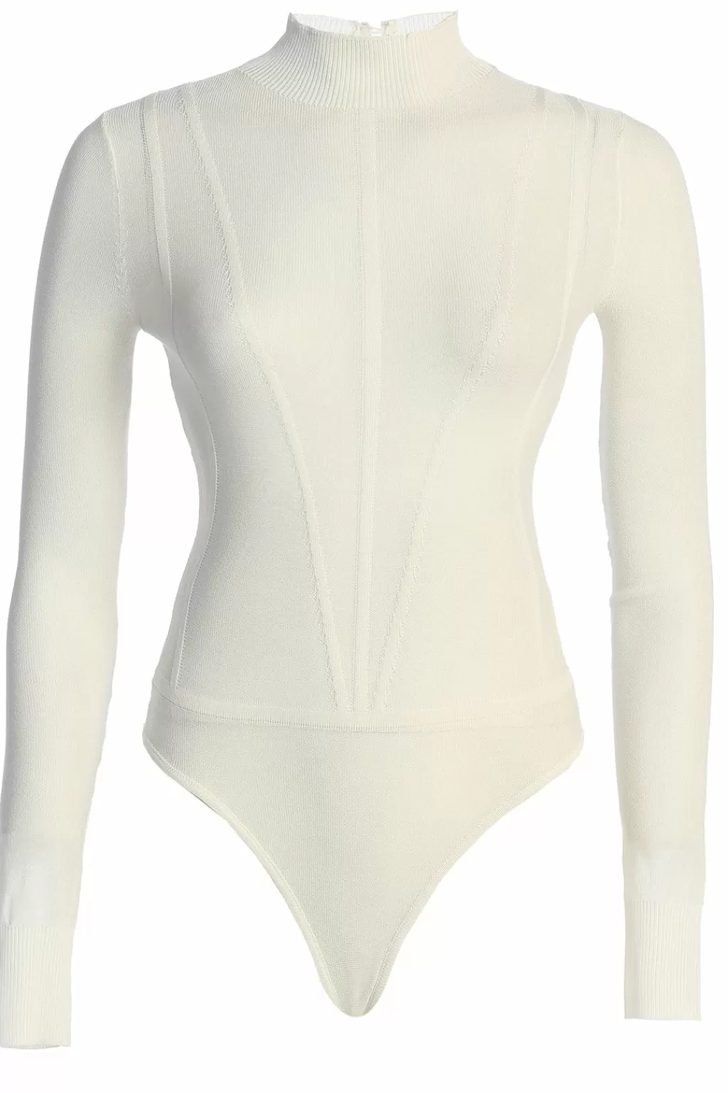 Long Sleeves*JLUXLABEL Buttercream Lori Sheer Knit Bodysuit