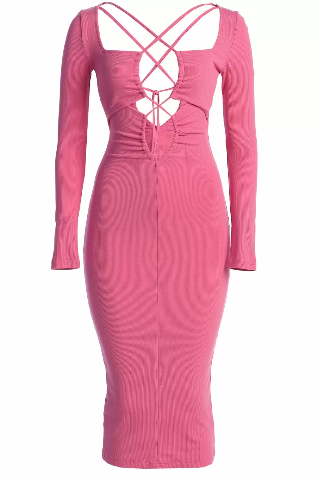 Curve Dresses*JLUXLABEL Fuchsia Mesmerize Midi Dress