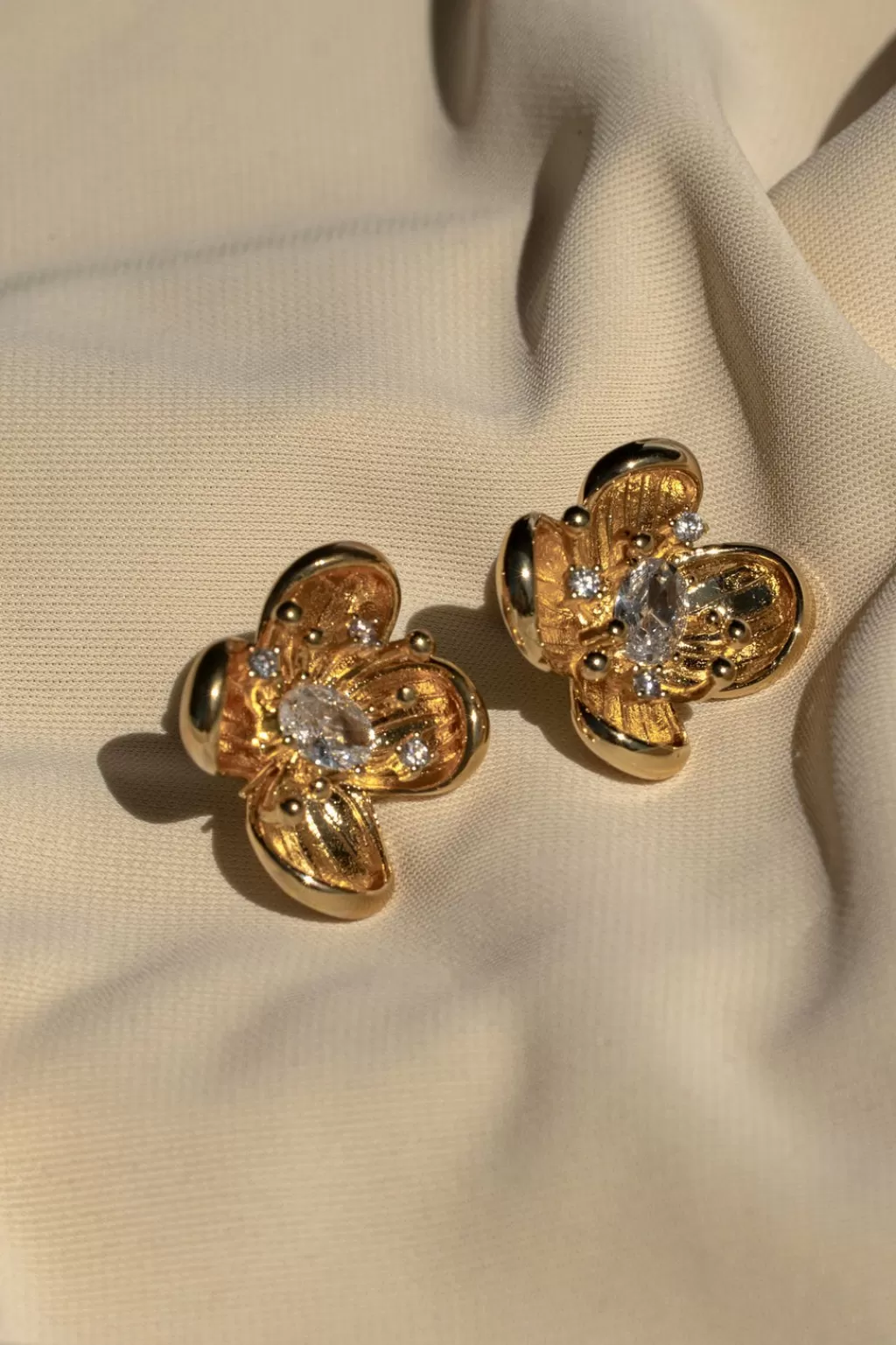 Jewelry*JLUXLABEL Gold Blossoming Shine Earrings