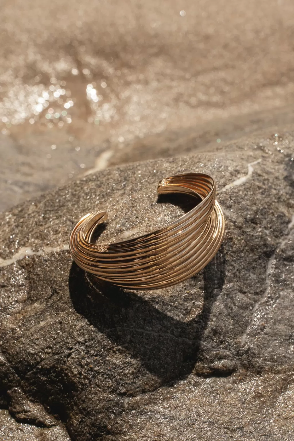 Nature'S Runway*JLUXLABEL Gold Dora Cuff Bracelet