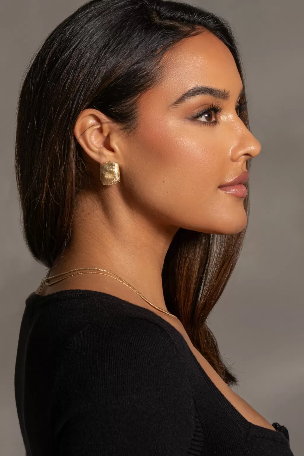 Accessories*JLUXLABEL Gold Kayley Square Earrings