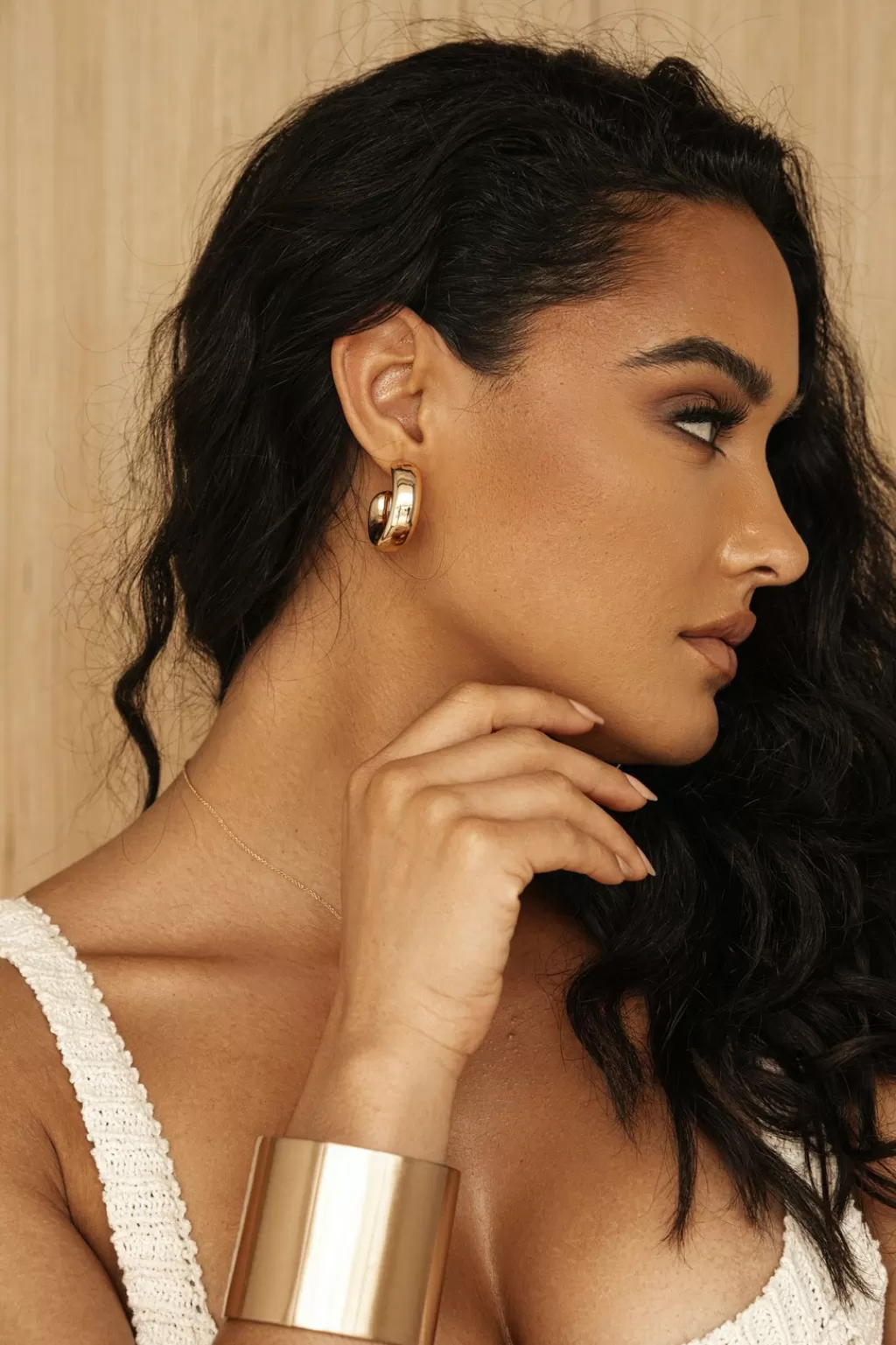 Accessories*JLUXLABEL Gold Trace Earrings