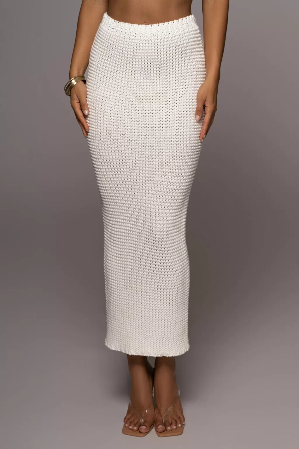 Bottoms*JLUXLABEL Ivory Britannia Maxi Skirt