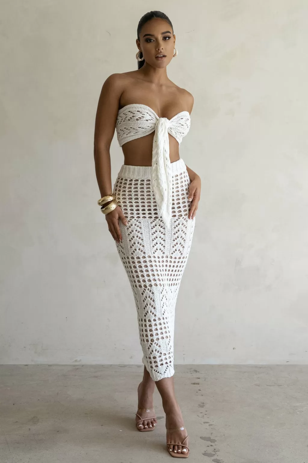 Skirt Sets*JLUXLABEL Ivory Caribbean Skies Skirt Set