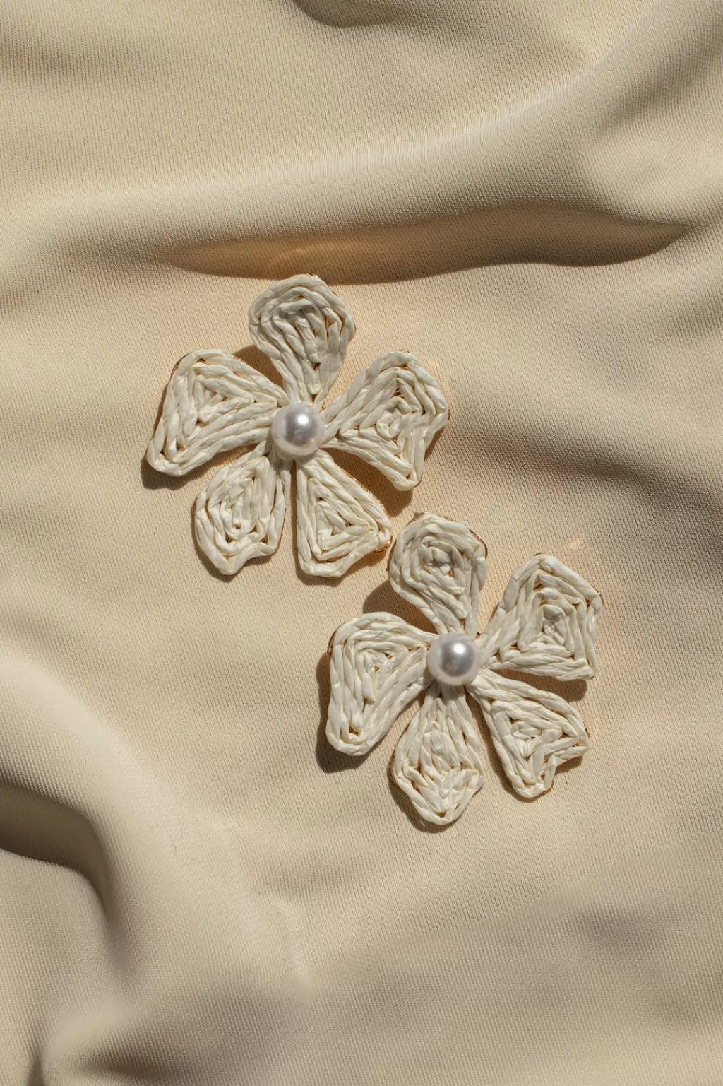 Jewelry*JLUXLABEL Ivory Lexa Flower Earrings