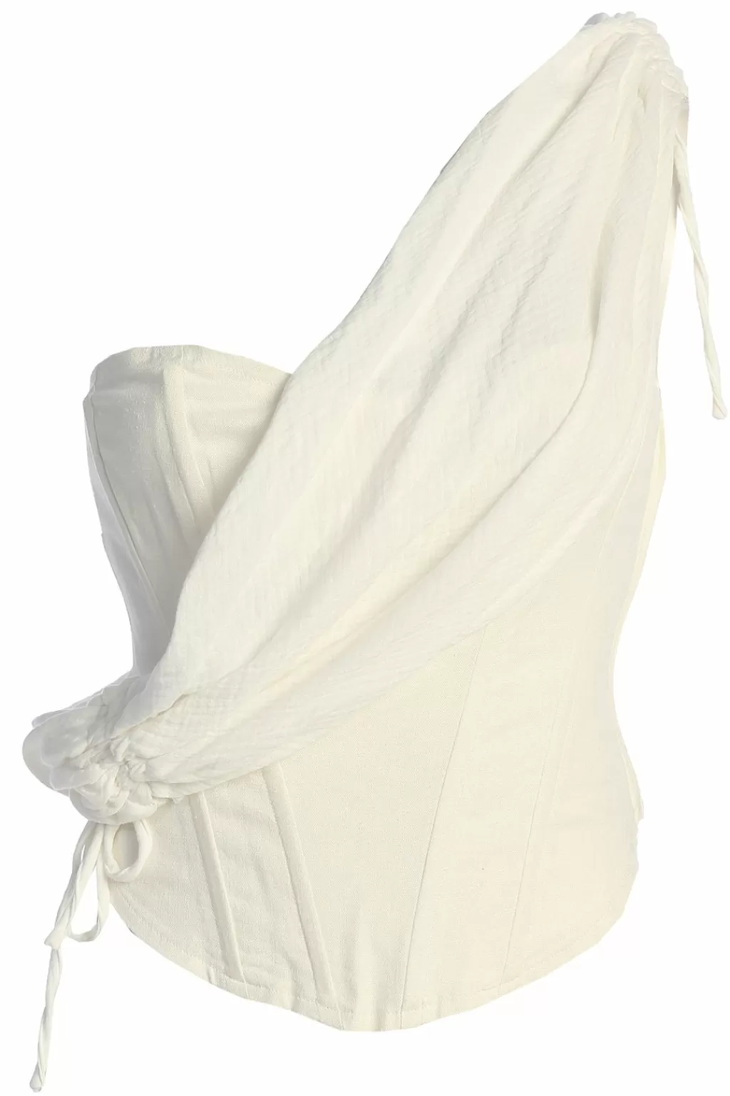 Corsets*JLUXLABEL Ivory New Obsession Draped Top