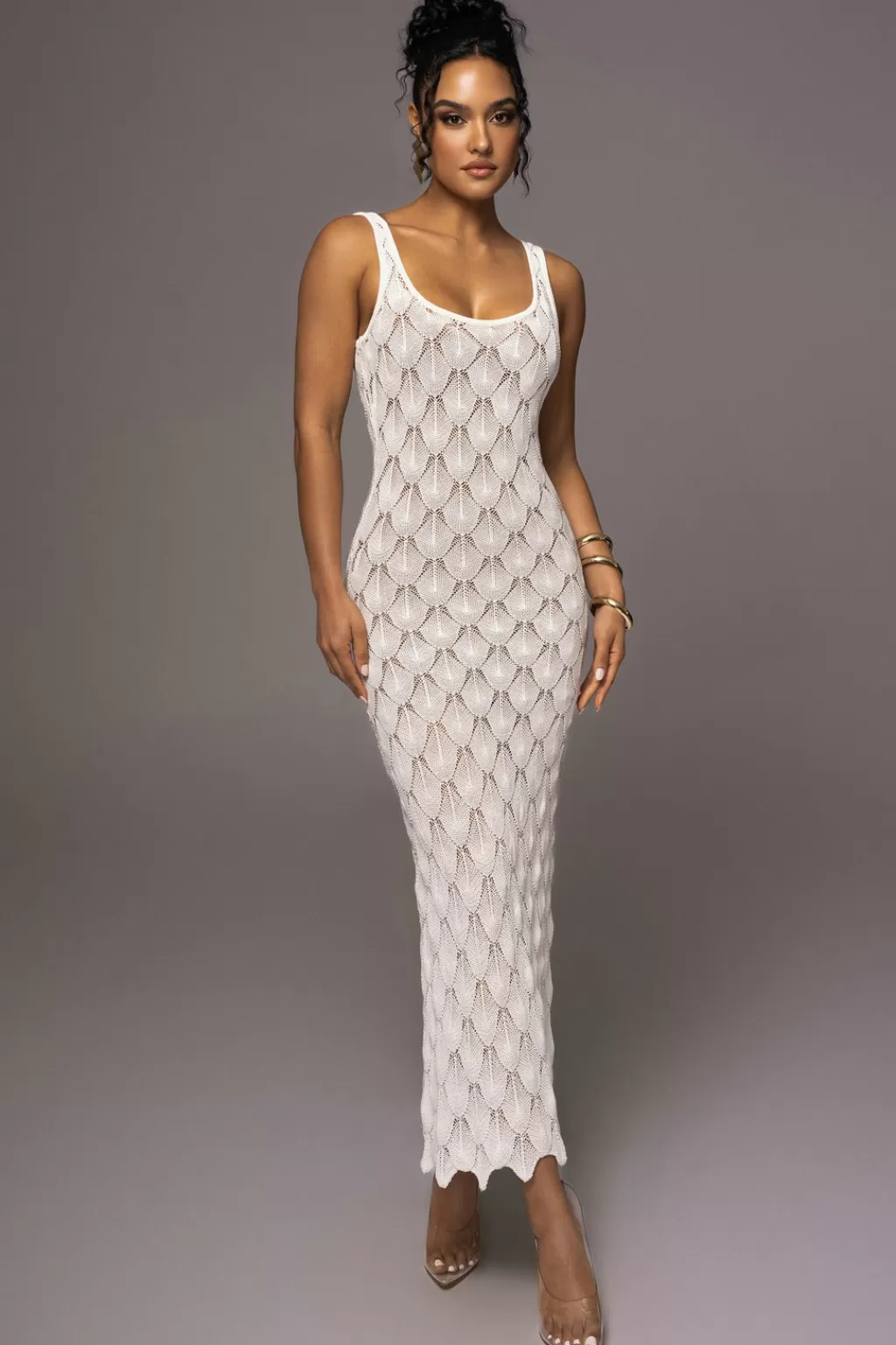 Curve Dresses*JLUXLABEL Ivory Novabella Maxi Dress