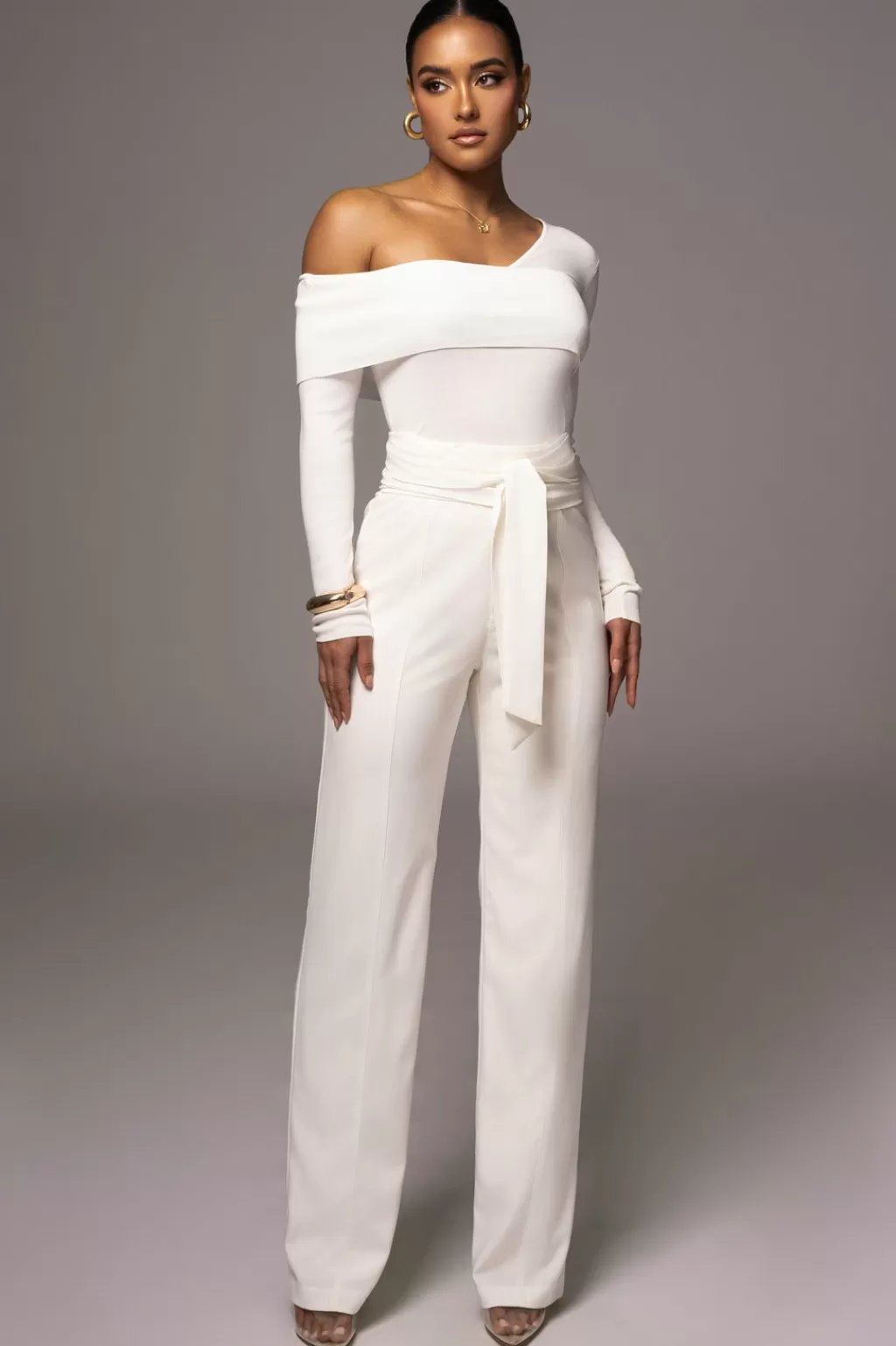 Bottoms*JLUXLABEL Ivory Safiya Wide Leg Pants