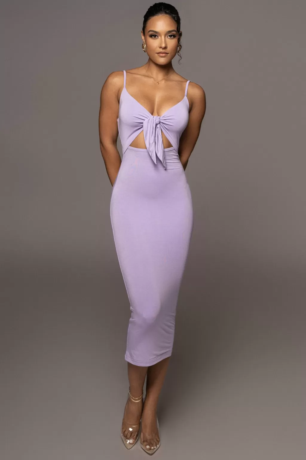 Dresses*JLUXLABEL Lilac Soulmate Cut Out Dress