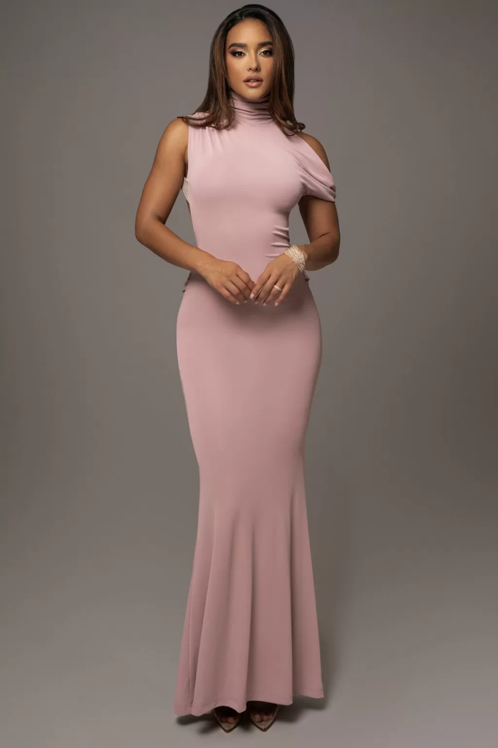 Dresses*JLUXLABEL Mauve Adelene Off The Shoulder Maxi Dress