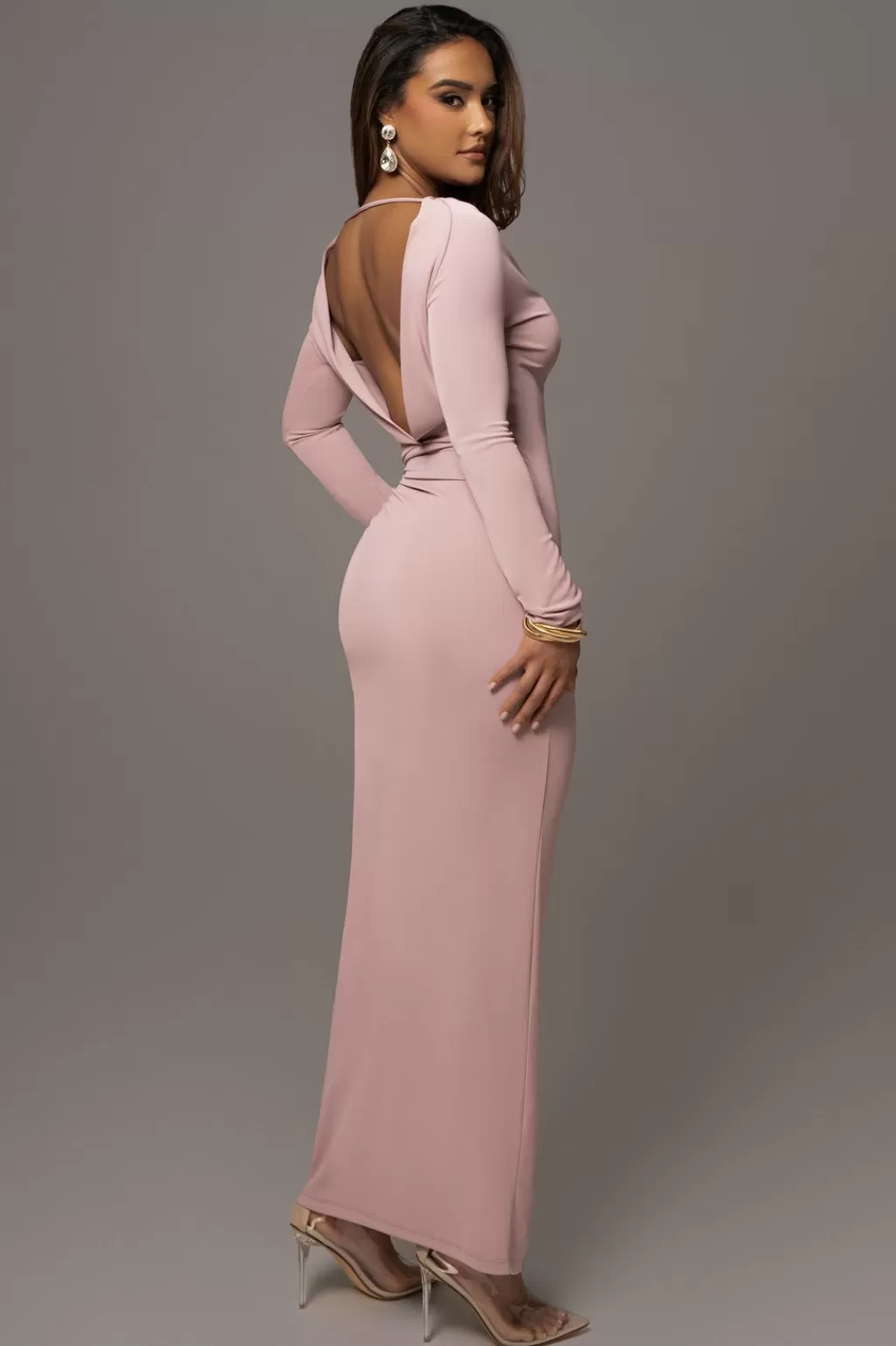 Dresses*JLUXLABEL Mauve Kathleen Slit Maxi Dress