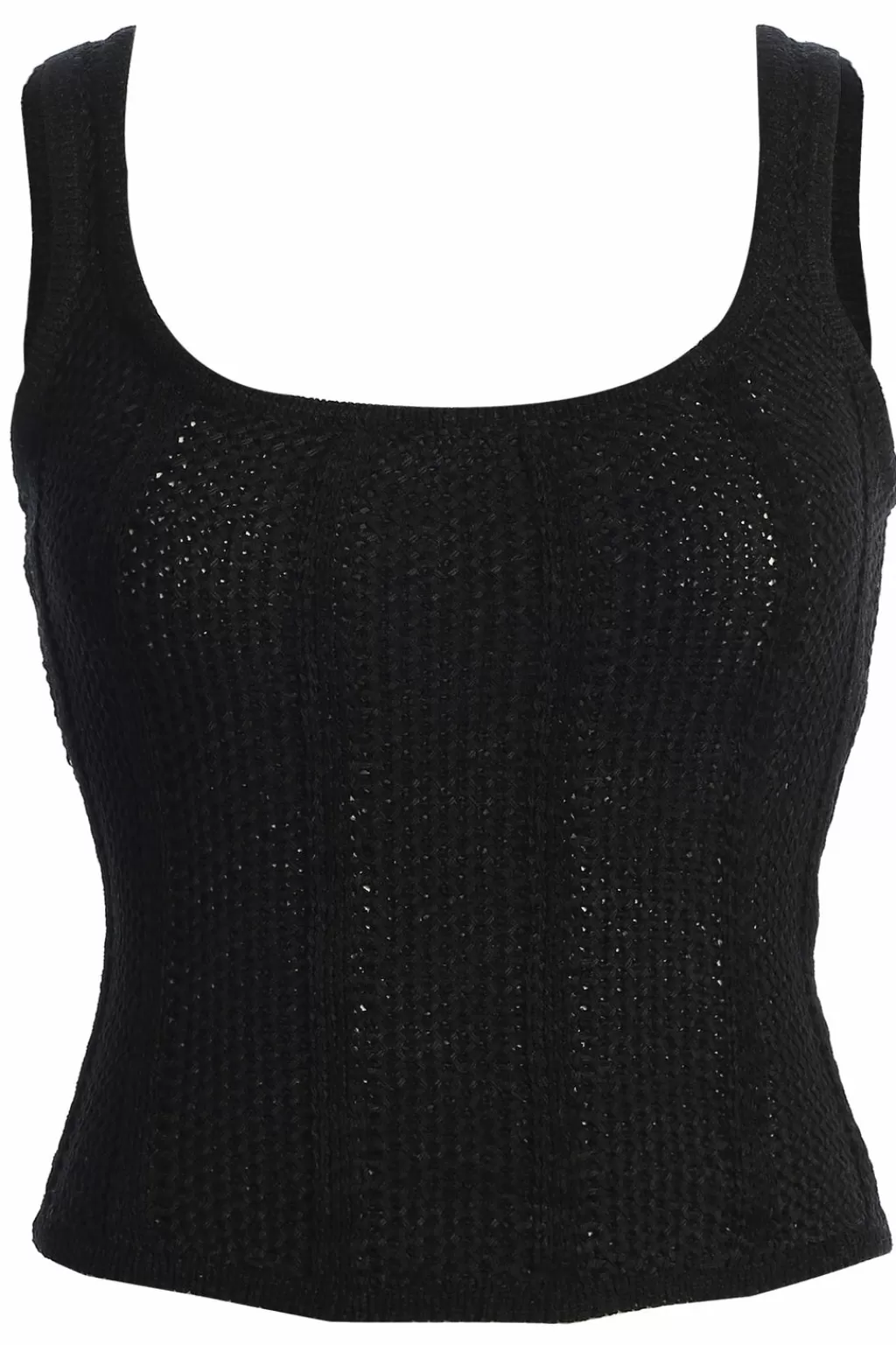 Tops*JLUXLABEL Noir Shore Thing Crochet Top