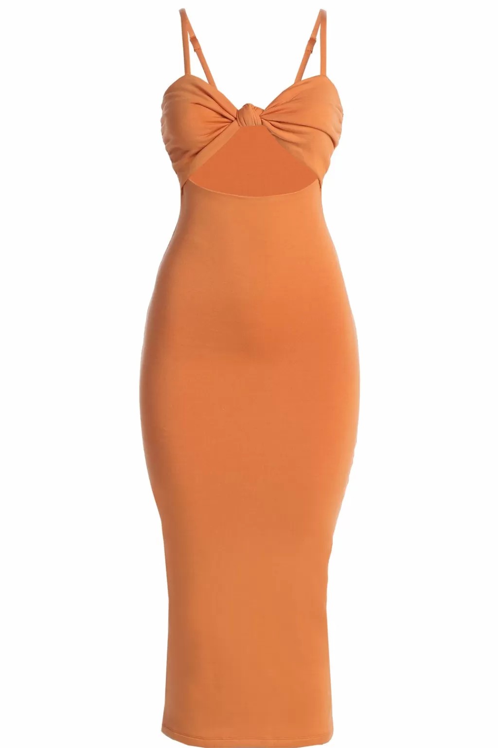 Curve Dresses*JLUXLABEL Orange Midnight Memories Midi Dress