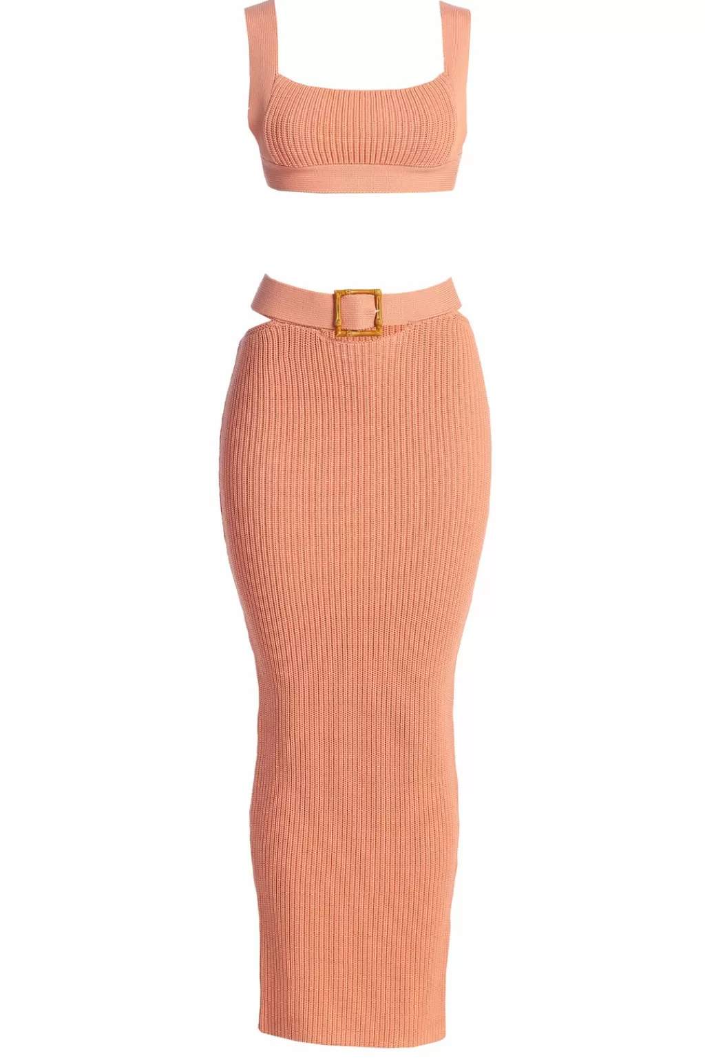 Skirt Sets*JLUXLABEL Peach Nikole Ribbed Skirt Set