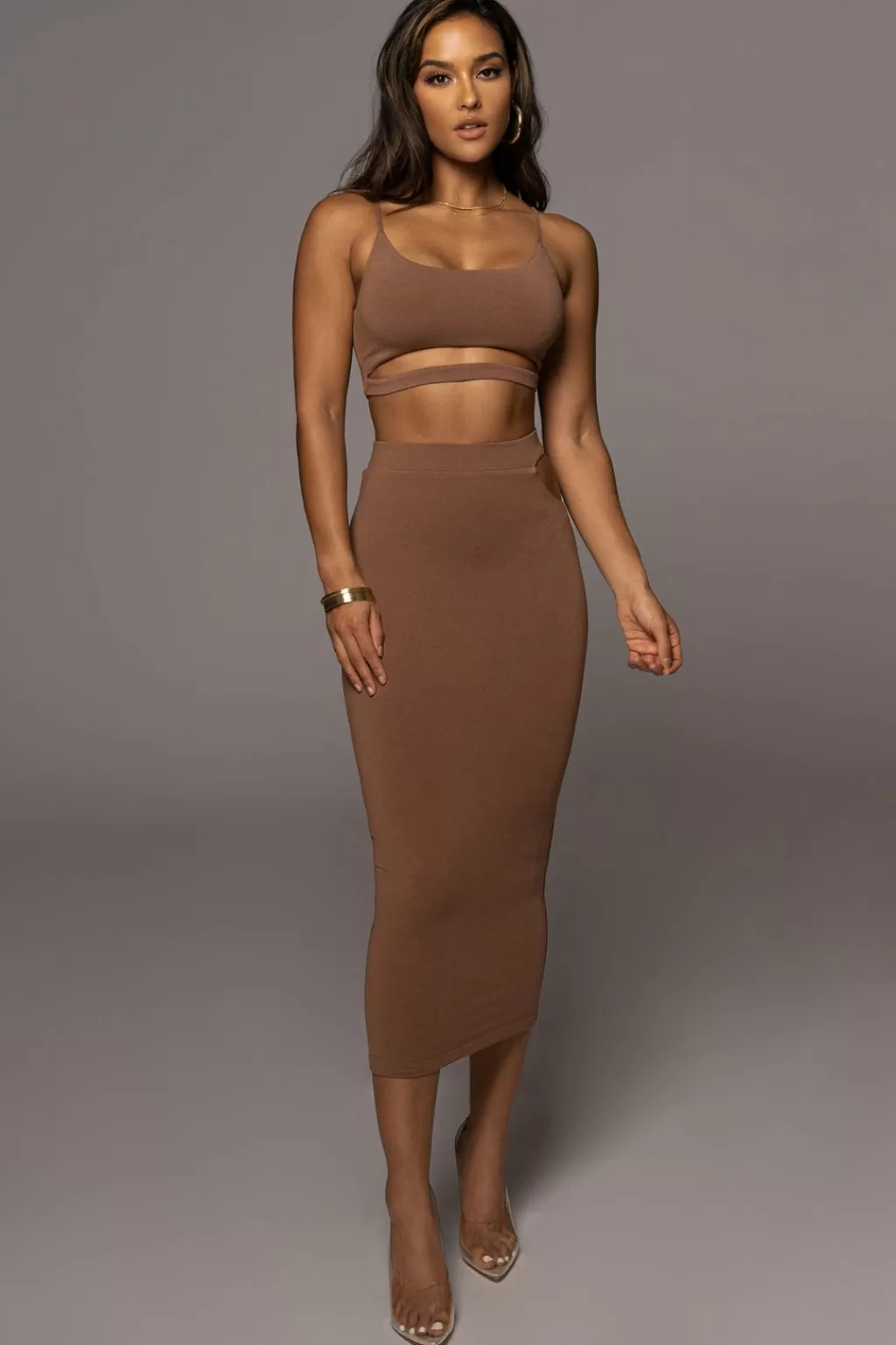 Sets*JLUXLABEL Pecan Eizelle Skirt Set