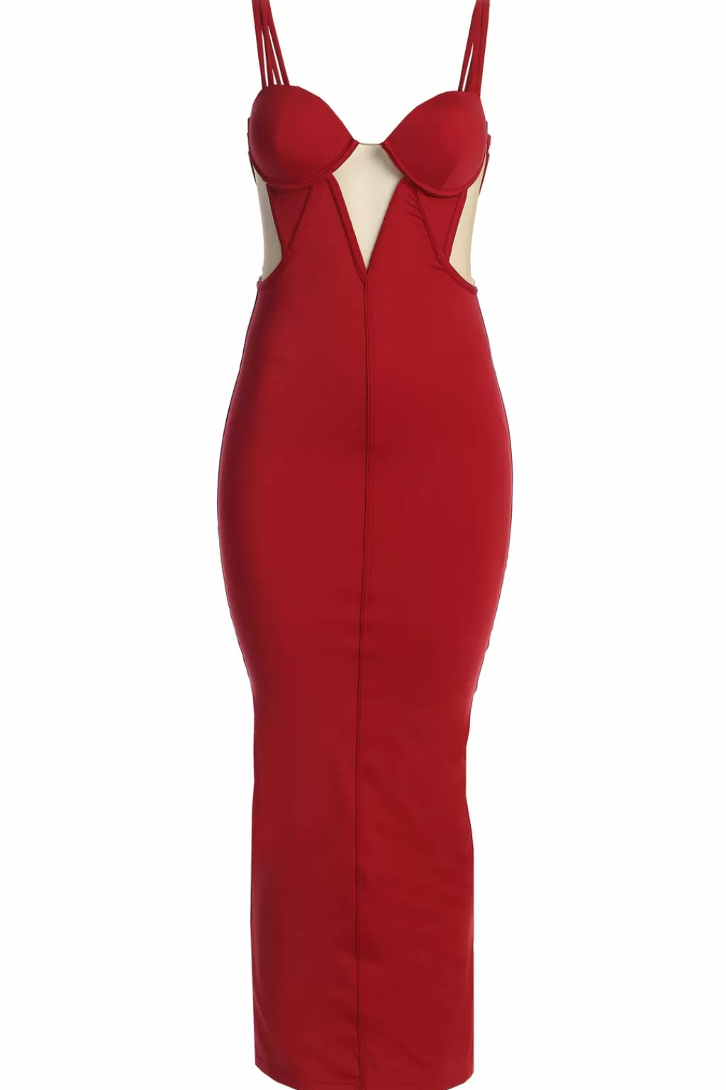 Dresses*JLUXLABEL Red Enchantment Bustier Maxi Dress