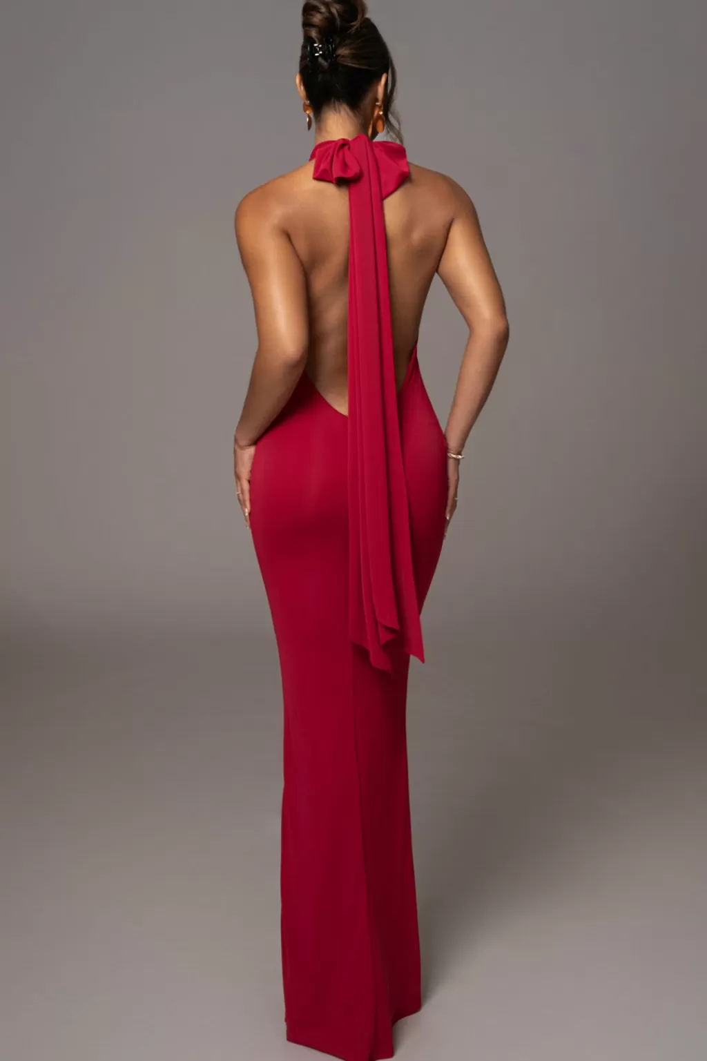 Dresses*JLUXLABEL Red Golden Evening Maxi Gown