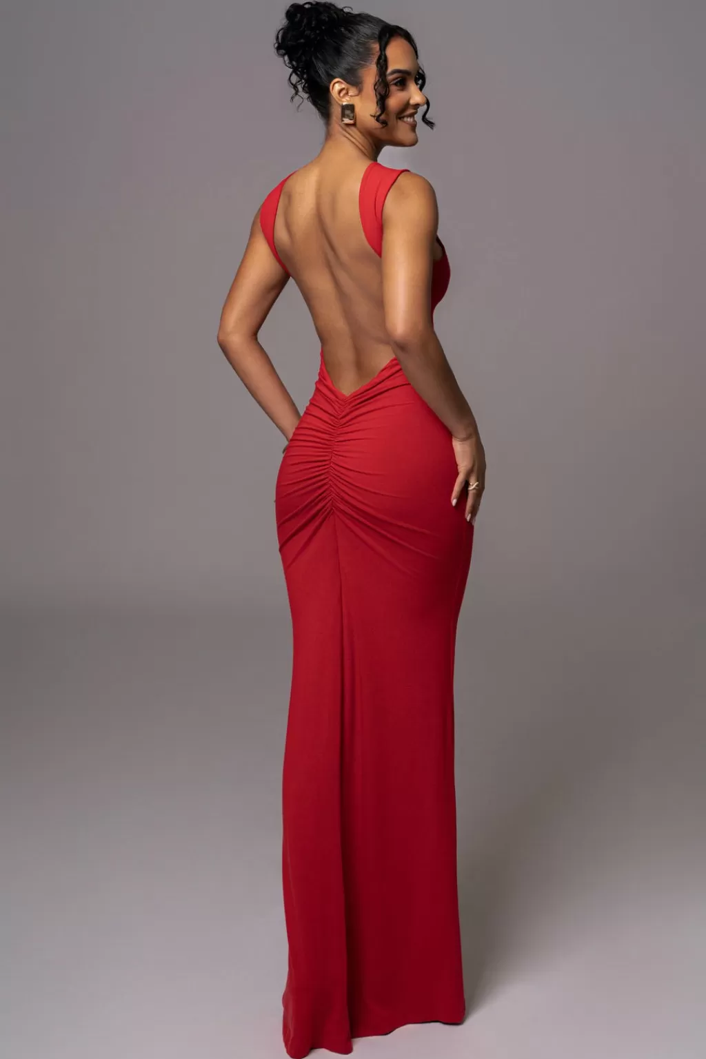 Dresses*JLUXLABEL Red Jluxbasix Front And Center Maxi Dress