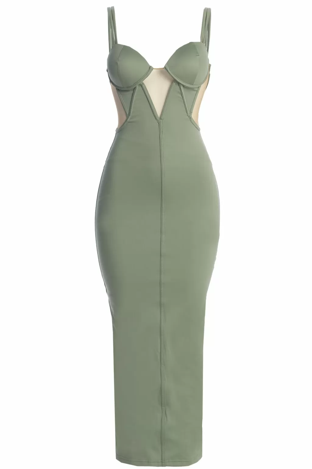 Dresses*JLUXLABEL Sage Enchantment Bustier Maxi Dress