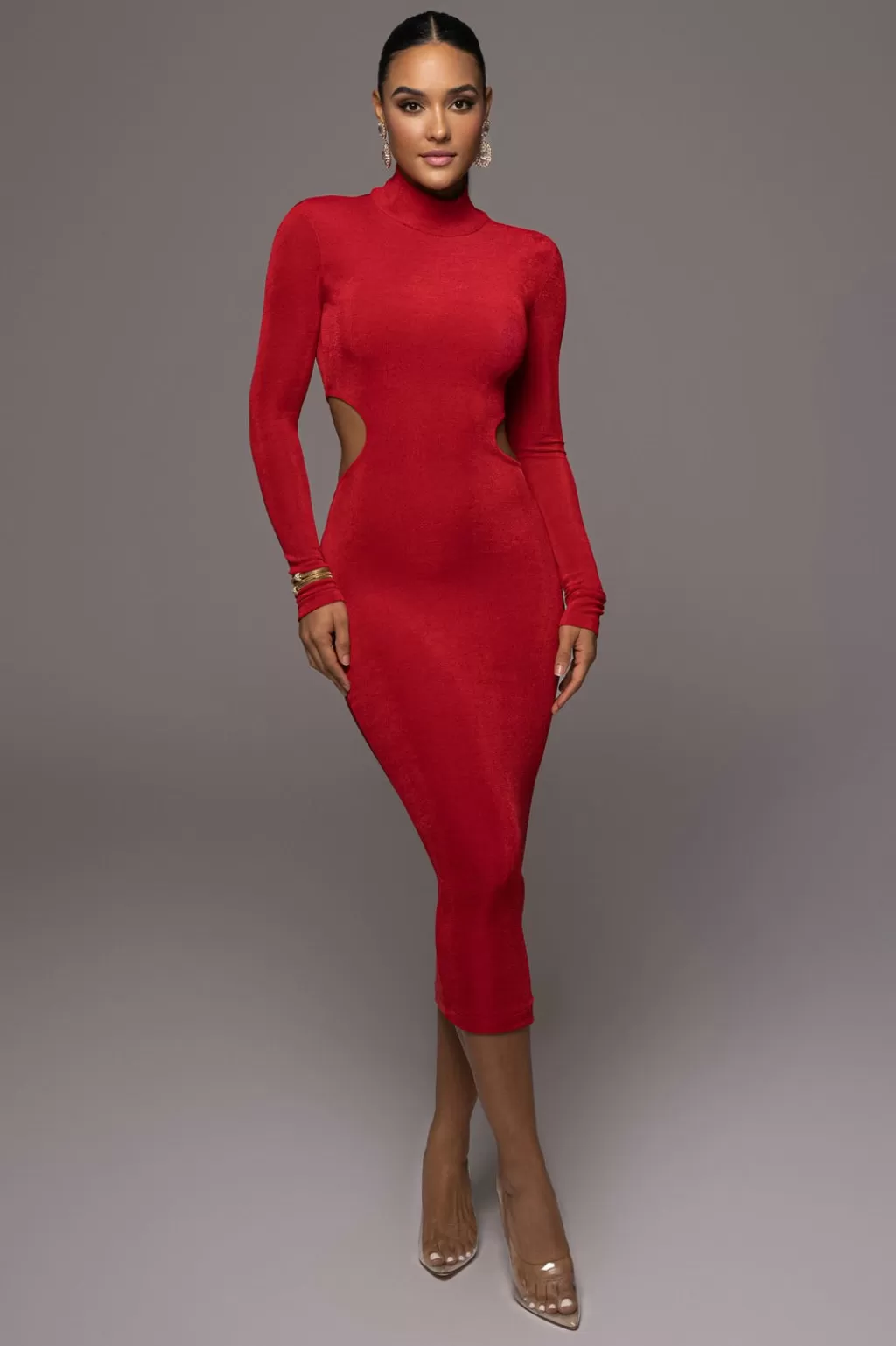 Curve Dresses*JLUXLABEL Tango Red Made For You Dress