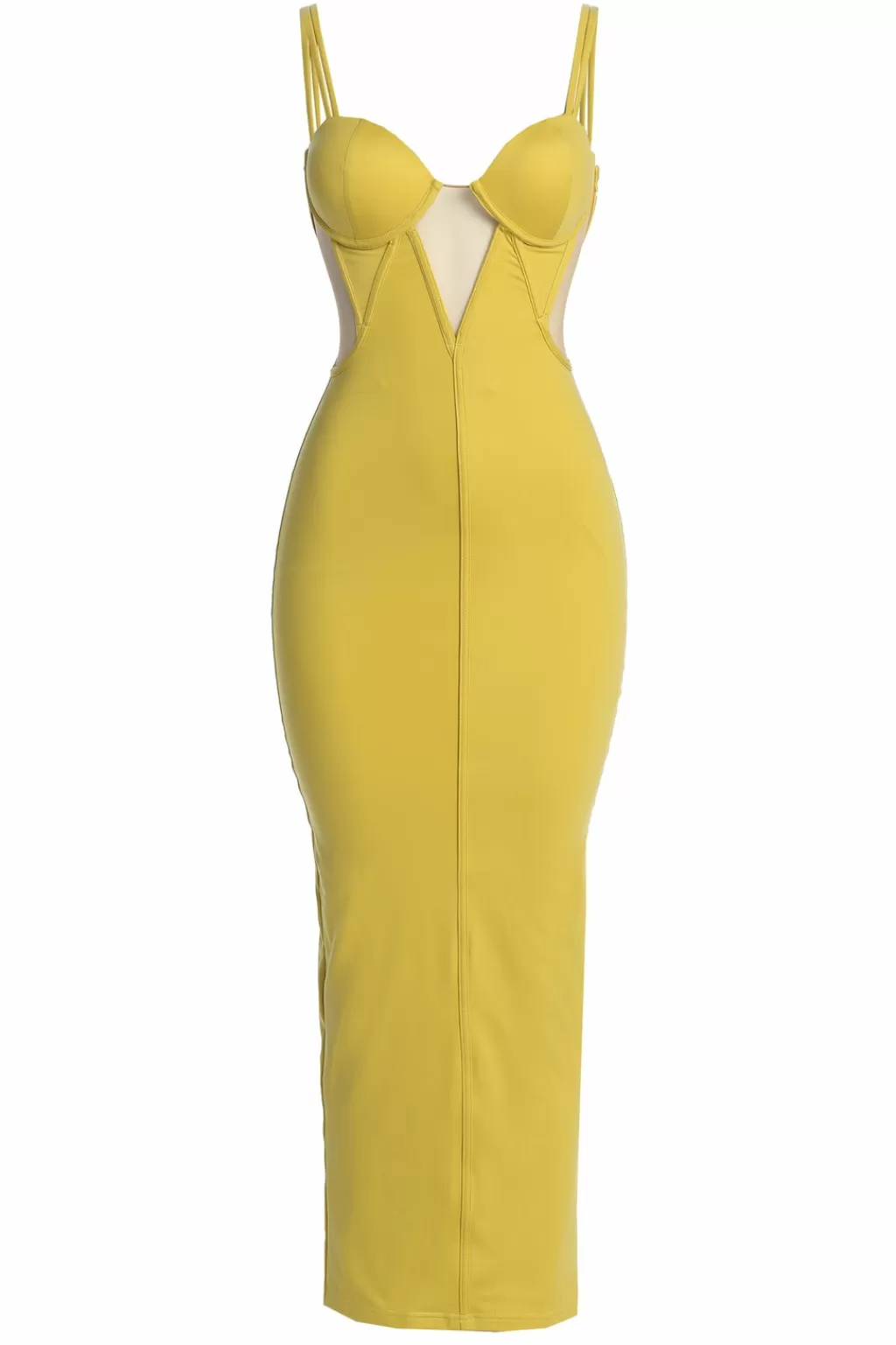 Dresses*JLUXLABEL Yellow Enchantment Bustier Maxi Dress